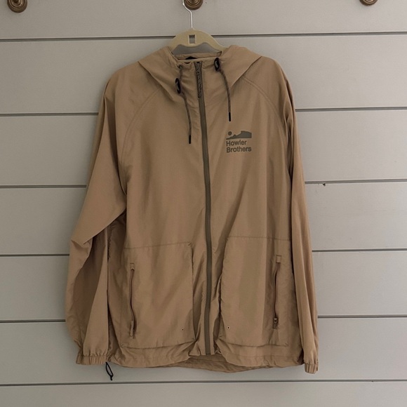 Howler Brothers Light Brown Windbreaker - Picture 1 of 5